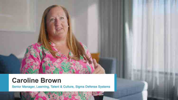 Caroline Brown speaking on video