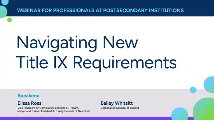 Navigating New Title IX Requirements