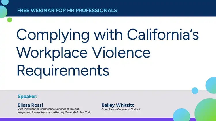 Complying with California’s Workplace Violence Requirements