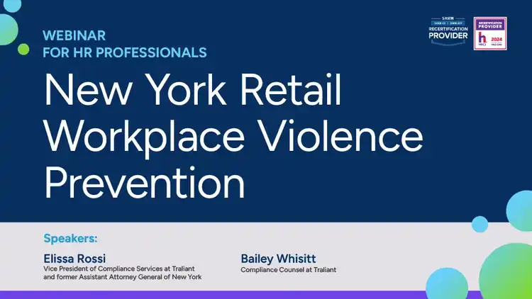 New York Retail Workplace Violence Prevention Webinar